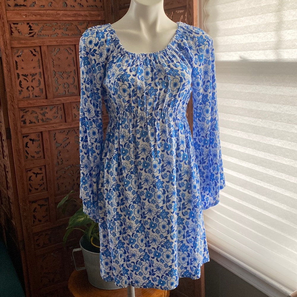Angela Moore Carly Floral Dress Small NWOT